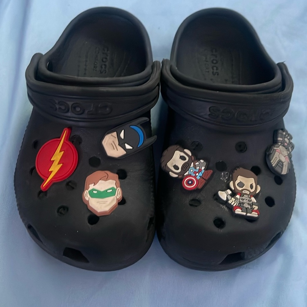 Black crocs lots of life
